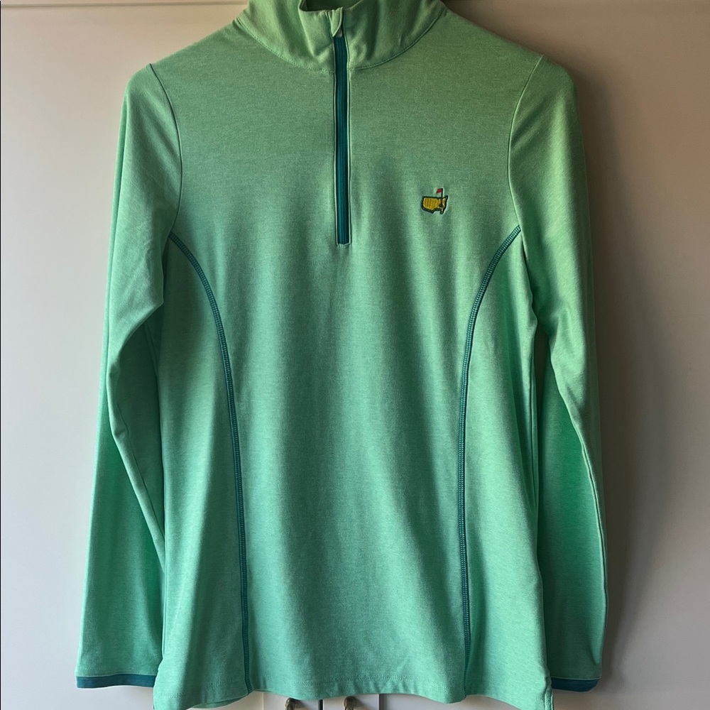 Green Pullover Golf Jacket With Masters Logo - image 1